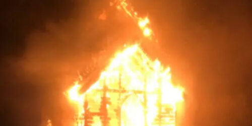 Two Churches Destroyed In Arsons